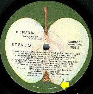Beatles Capitol Record Labels